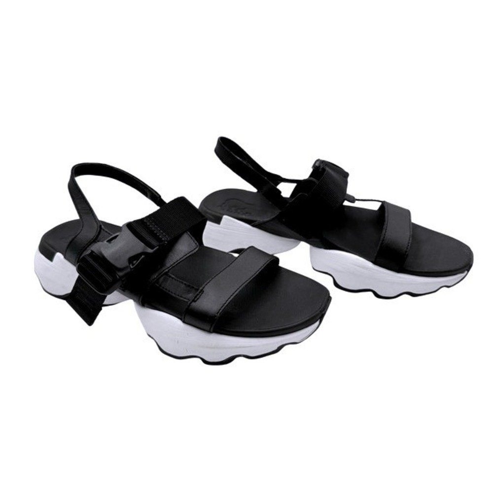 Sorel Kinetic Impact Sling Sandals Black White Women's Size 7 Sporty